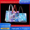 Fabricante Personalizado de Bolsa Laser de 15 Anos Bolsa de Mão de Casamento em PVC Atacado Bolsa Laser de PVC para Bebidas Logotipo Personalizado