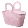 Cesta de Banho Macia Banheiro Azul Estrutura Cesta Banho Dobrável Portátil Cesta Banho Feminina Banho Lavagem Plástico Cesta Organizadora