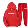 Suéter com capuz e calça para primavera e outono, novo, com estampa em espuma, conjunto para comércio exterior transfronteiriço, venda quente