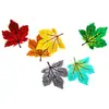 Pegatina de Tela Bordado de Dibujos Animados Hoja de Arce Parche de Hoja Marca Tejida Insignia Ropa de Mezclilla DIY Bolso Exterior Individual Bordado Zhongke