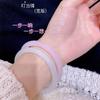 Pulsera de Belleza de Vidrio Imitación Jade Estilo Xiaohongshu, Pulsera Gruesa de Hielo Alto Estilo Antiguo de Concubina Imperial, Pulsera de Amistad para Amigas, Regalo para Amigas
