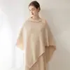 Consinee Fio 100% Caxemira Feminino Elegante da Moda Estilo Old Money Manto Xale Roupa de Exterior Casual