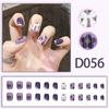 Uñas Postizas Usables para Otoño e Invierno Uñas Largas Forma de Gota Manicura Europea y Americana Herramientas de Manicura Pequeñas de Colores Uñas Trapezoidales Terminadas