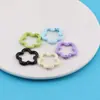 Flores Pintadas de Colores Flor de Ciruelo Hebilla de Primavera Muñeca Hecha a Mano DIY Caja Ciega Llavero Joyería Material Accesorios