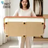 Caja de Almacenamiento Plana Bnbs con Ruedas para Debajo de la Cama, Caja de Almacenamiento a Prueba de Polvo para Ropa y Colchas en Hogares y Dormitorios