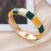 Pulseiras com design de esmalte vitrificado, best-sellers transfronteiriços europeus e americanos, pulseiras da série personalizada de gota de óleo, moda vintage para mulheres