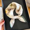 Nuevo Estilo Temperamento Cuadros 70 Pañuelo Cuadrado Pequeño Mujer Primavera y Otoño Verano Pañuelo de Seda Pañuelo Decorativo Pañuelo Perezoso Pañuelo Delgado