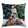 Nueva Funda de Almohada Navideña de Amazon para Sala de Estar Poliéster Estampada Funda de Almohada Decorativa Funda de Almohada Navideña Popular Más Vendida