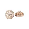 Botones de Diamante con Patrón de Cáñamo, Botones Metálicos, Botones para Camisa, Botones Tejidos para Suéter, Botones, Accesorios Dorados para Ropa