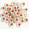 Em estoque flor de crochê puff feita à mão flor de lã acessórios para presilha de cabelo DIY acessório para corsage bolsa acessórios para roupa flor