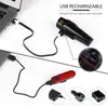 Nueva luz delantera para bicicleta luz de advertencia para bicicleta luz delantera para bicicleta de montaña traje de luz delantera y trasera recargable por USB