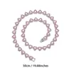 Colar Cubanito Cravejado de Diamantes em Formato de Coração de Vidro Rosa Claro Diamante Rosa Acessórios Populares de Venda Cruzada Joias Femininas Atacado