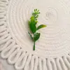 Plantas Aquáticas Artificiais e Acessórios Verdes, Acessórios de Folhas de Plantas Falsas, Materiais DIY para Paisagismo, Decoração de Broche de Eucalipto de Três Galhos