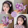 Diadema Morada Kouromi para Niños y Niñas, Liga para el Cabello Presionada, Diadema, Lindos Clips para el Cabello con Flequillo de Bebé, Tocado