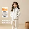 Chaqueta de Polar para Niños Otoño Invierno Cuello Alto Niños Niñas Terciopelo Plus Cálido Uniforme Escolar Esencial Bebé Top Casual Ropa Infantil