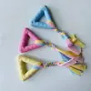 Brinquedo de Corda de Algodão Resistente a Mastigação para Cachorros, Brinquedos para Cães de Porte Pequeno e Médio, Brinquedo de Nó de Corda, Conjunto de Frisbee Suprimentos para Animais de Estimação