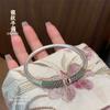 Pulsera de plata de ley maciza con escamas de pez dragón esmaltadas en oro 999.9 de Fokker's Foot, estilo retro Guofeng, regalo al por mayor