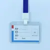 Capa de Borracha Dura de PVC Capa Dura para Cartão Espessada 70C Crachá de Identificação de Trabalho Crachá Crachá de Trabalho Capa Transparente Dura para Cartão Atacado