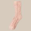 Calcetines de mujer para parejas, de forro polar coral, para otoño e invierno, gruesos y cálidos, para dormir en casa, de felpa, con forma de luna.