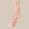 Calcetines de Coral Fleece para Mujer 2025 Nuevos Otoño e Invierno Engrosados Cálidos Postparto Maternidad Hogar Piso Dormir Calcetines Largos