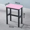 Banqueta Quadrada Simples, Banqueta Espessa para Oficina de Fábrica, Cadeira para Treinamento de Trabalho, Banqueta de Estudante, Banqueta Colorida para Jantar, Cadeira Doméstica para Adultos