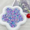 Nuevo producto colgante de cuentas explosivas degradado de dos colores cuenta agrietada cuenta redonda cuenta suelta color transparente material para accesorios con cuentas DIY