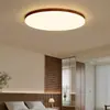 Lámpara de Dormitorio 2026 Nueva Luz de Techo Nórdica Simple Creativa Redonda LED Estilo Vintage Luminaria para Habitación