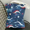 Bolsa de Lona com Design de Logo Personalizado, Bolsa Tote Comemorativa do 250º Aniversário Americano, Bolsa de Compras Ecológica, Jit Dropshipping