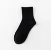 Calcetines de algodón negros, blancos y grises, calcetines cortos de algodón, transpirables para primavera y verano, absorbentes de sudor, resistentes al olor, algodón de Xinjiang, calcetines de media pantorrilla para hombre y mujer al por mayor