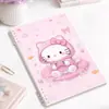 Cuaderno de anillas desmontable con páginas rayadas simples, alto valor estético, adecuado para estudiantes de secundaria, cómodo de sostener, estilo artístico