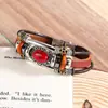 Pulsera Creativa de Moda para Hombre Pulsera Bohemio de Aleación Turquesa Diseño de Nicho Pulsera Retro