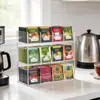 Estante Transparente de Acrílico para Guardar Bolsitas de Té Transfronterizo, Estante de Exhibición para Café en Bolsita, Estante de Exhibición de Acrílico para Snacks