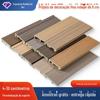 Rodapé pvc imitação madeira grão capa dura projeto madeira plástico linha de pé decoração para casa materiais de construção linha decorativa rodapé pvc
