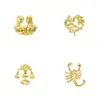 Tendencias de Moda Europeas y Americanas Transfronterizas, Broches de los Doce Signos del Zodíaco, Broches Versátiles de Lujo de Alta Gama, Accesorios de Decoración para Ropa
