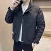 Nova Jaqueta Masculina para Primavera e Outono, Jaqueta Workwear Elegante com Gola Alta, Bonita e Versátil, À Prova de Vento, Toque de Luxo