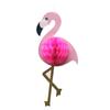 Venda quente tridimensional em forma de flamingo em forma de favo de mel bola amazon verão praia festa decorações favo de mel guirlanda pingente