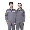 Conjunto de ropa de trabajo antiestática personalizada para hombre, tops de manga larga para primavera y otoño, chaqueta para taller de fábrica electrónica, ropa de trabajo de protección laboral