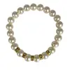 Pulseira de Pérolas de Cristal Dopamina Colorida Mista Transfronteiriça para Mulheres, Nicho de Luxo Leve, Moda Exquisita, Sensação de Alto Padrão, Pulseira de Verão