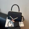 Moda Empalmada de Tendencia Nuevo Estilo Gran Capacidad Fresco 2025 Elegante Compras Un Hombro Cruzado Bolsa Cuadrada Pequeña para Mujeres