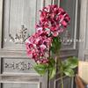 Impresión 3D de hortensias de madera de dos cabezas para decoración de auditorio de bodas, diseño de pared de hortensias, arreglo floral, hermoso paisaje Chen, simulación de flores