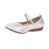 Sapatos de Dança Femininos Sapatos para Dança Quadrada Femininos Adulto Salto Baixo Solado Macio Meia-idade e Idosos Fundo Plano Dançando Prata Sapatos de Dança Latina