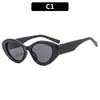 Gafas de Sol Ojo de Gato de Nicho Fotografía Callejera de Moda Estilo Europeo y Americano Celebridad de Internet Gafas de Color Gelatina Estilo ins Gafas de Sol de Moda para Chicas