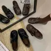 Mocasines de cuero genuino estilo retro, Zapatos Mary Jane para mujer, Zapatos de suela blanda que no cansan los pies, Zapatos versátiles para mujer, Zapatos casuales de cuero para ir al trabajo