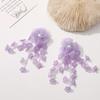 Cor mágica doce pequena flor franja pérola malha flor diy feito à mão versátil brincos acessórios de cabelo acessórios de vestuário atacado
