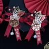 Noivo noiva casamento corpete casamento chinês conjunto completo família pais padrinho dama de honra placket convidados uma variedade de opções