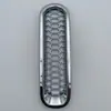 Adecuado para modificación de parrilla delantera Jeep Wrangler 07-15, Anillo de parrilla, Red a prueba de insectos para cofre, Estilo panal, Electrochapado