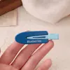Par de Pinzas para el Cabello sin Costuras de Niña con Lazo Estampado Accesorios para el Cabello de Dibujos Animados Lindos para Mujeres Flequillo Lateral Cabello Roto
