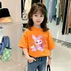 Nuevo Top de Manga Corta Elegante y de Moda para Niñas, Camiseta Blanca de Algodón Puro Moderna, Verano 2026