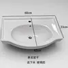 Mueble de baño lavabo cerámico integrado lavabo doméstico lavamanos lavabo de encimera lavabo de encimera de baño lavabo individual reemplazo tipo antiguo