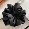 Novo Scrunchie Grande de Seda Laço de Cabelo Cruzado Europeu e Americano Flor de Cabelo de Cetim Amazon Acessório de Cabelo Elástico Espessado